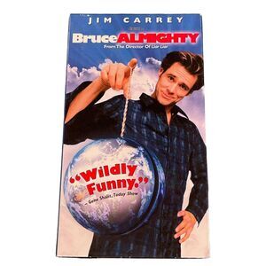 Bruce Almighty (VHS, 2003) TESTED Tape And Cover